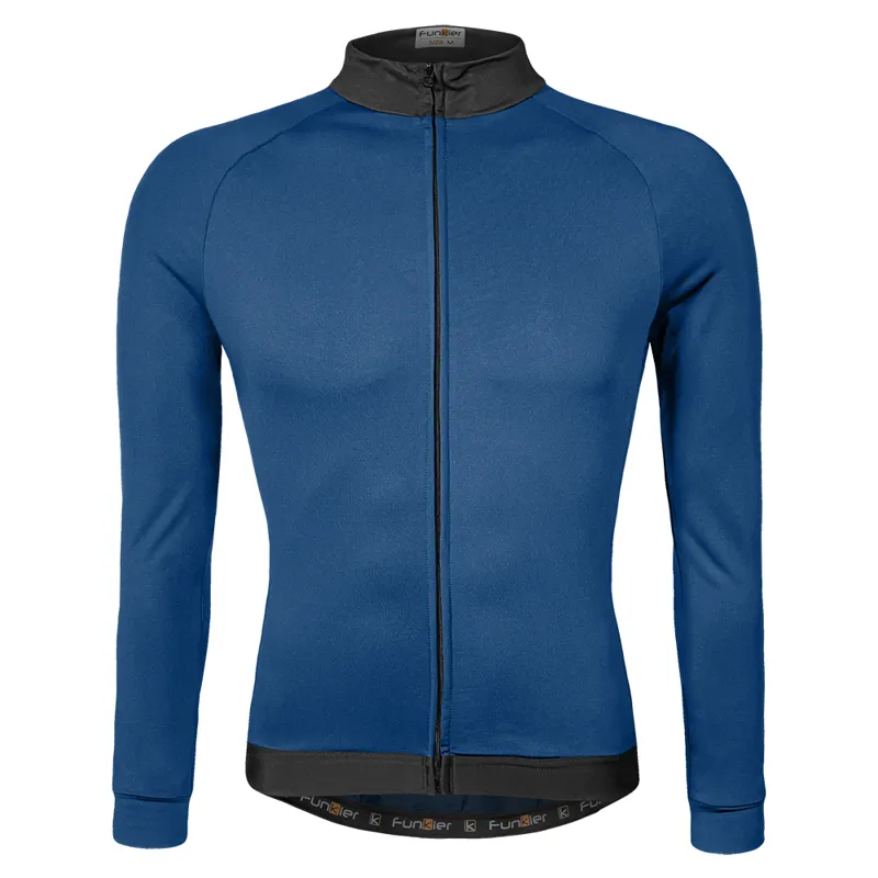 Funkier - AirBloc Thermal Long Sleeve Cycling Jersey in Blue