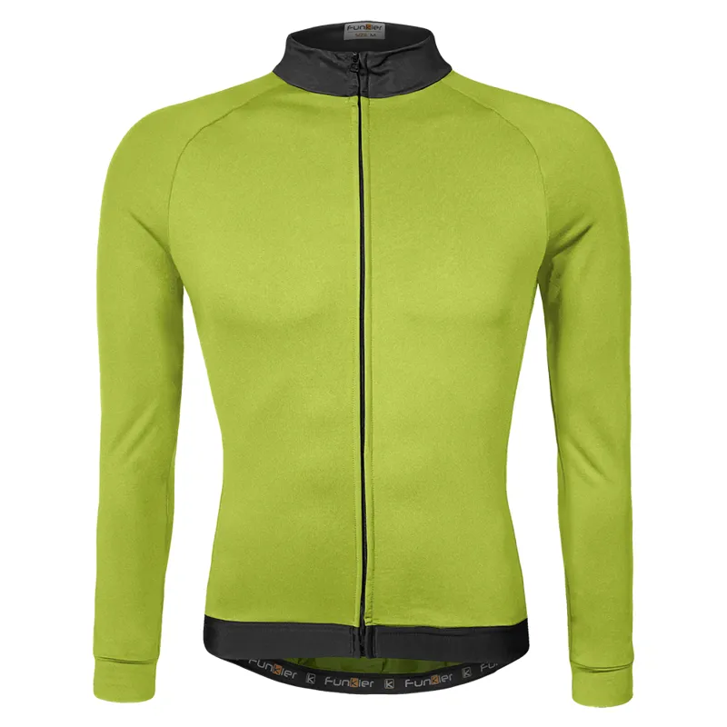 Funkier - AirBloc Thermal Long Sleeve Cycling Jersey in Yellow