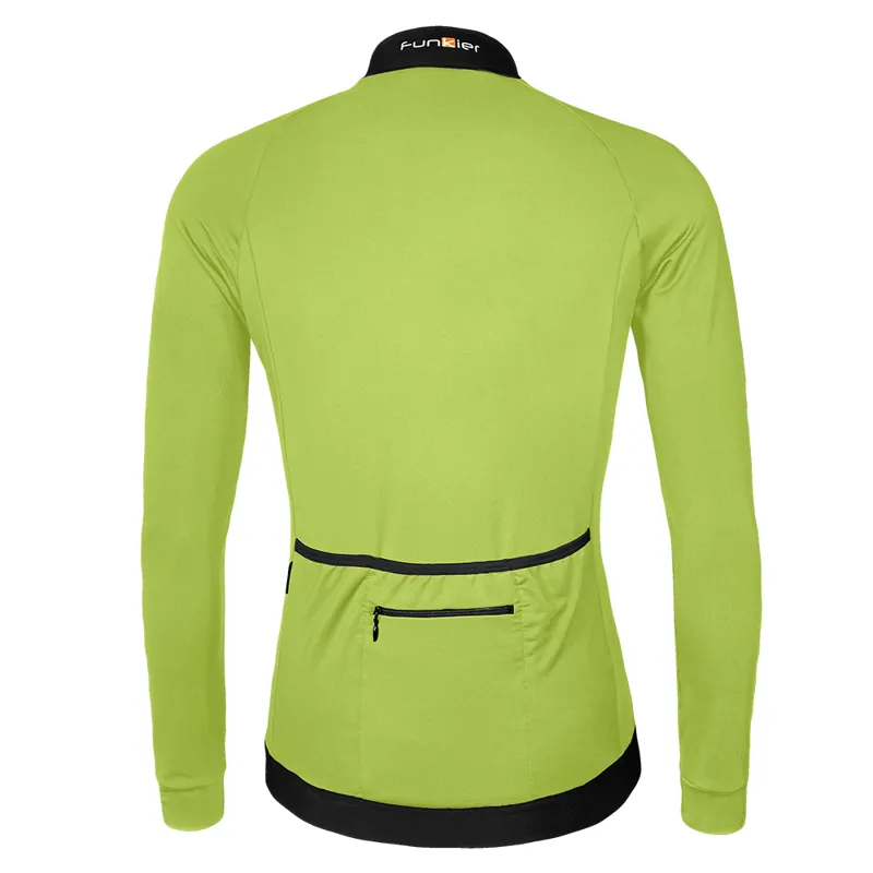 Funkier - AirBloc Thermal Long Sleeve Cycling Jersey in Yellow-1