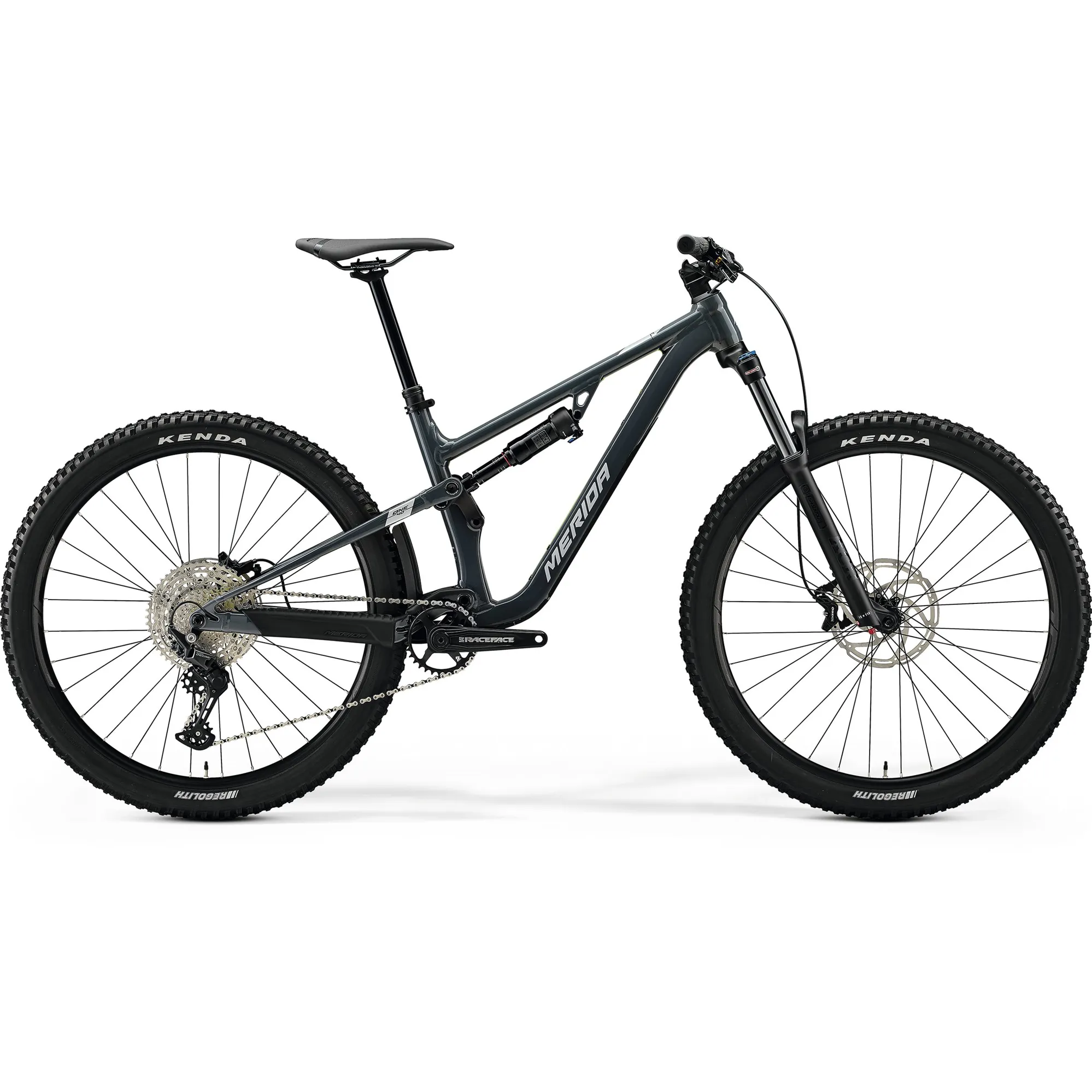 Merida One-Forty 400 Full Suspension Trail Bike in Grey