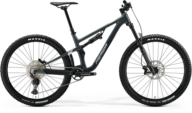 Merida One Forty 500 Full Suspension Trail Bike in Grey