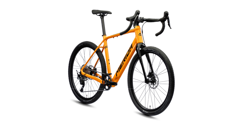 Merida - eSilex+ 600 Electric Gravel Bike in Orange Black-10
