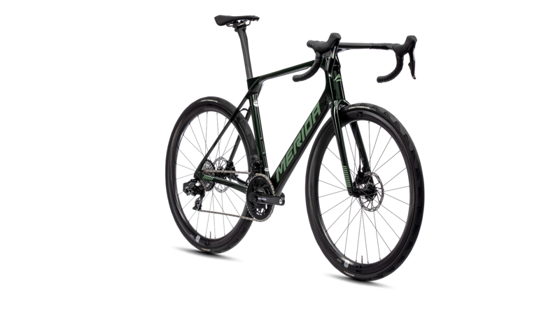 Merida - Scultura Endurance 9000 Endurance Road Bike in Green-4