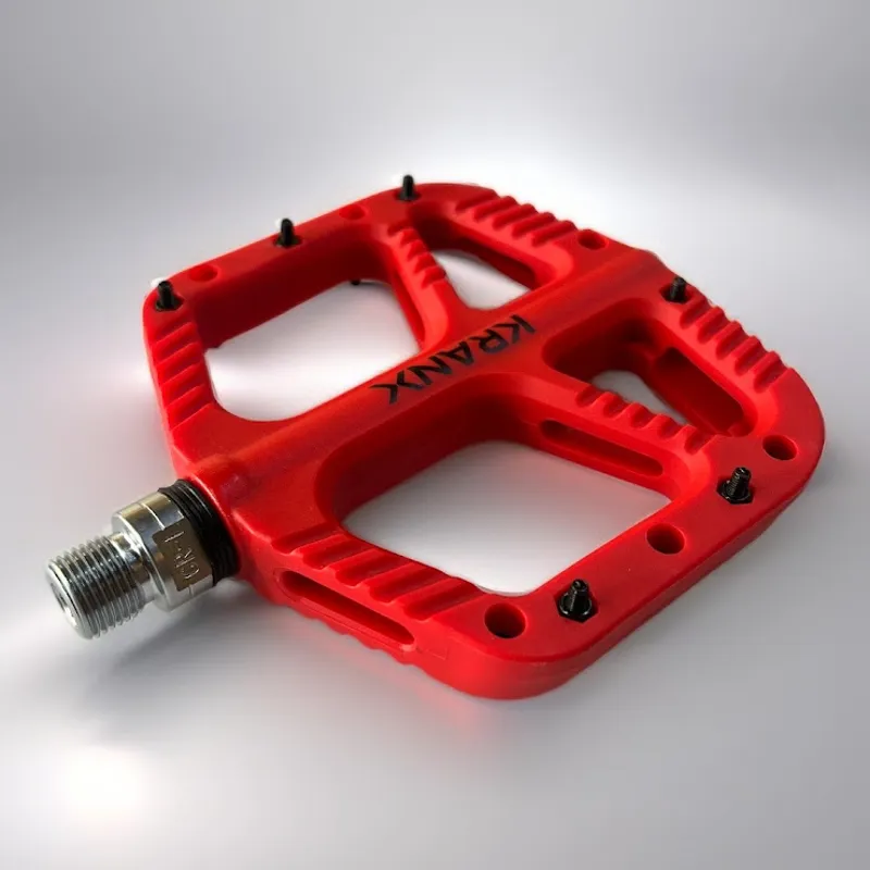 KranX - Trail Bright Platform Pedal Red
