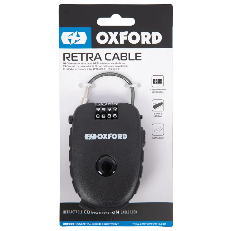 Oxford - Retra Cable 75cm Black-1