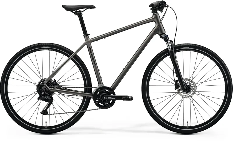 Merida - Crossway 100 - Silk Warm Slate Grey Black