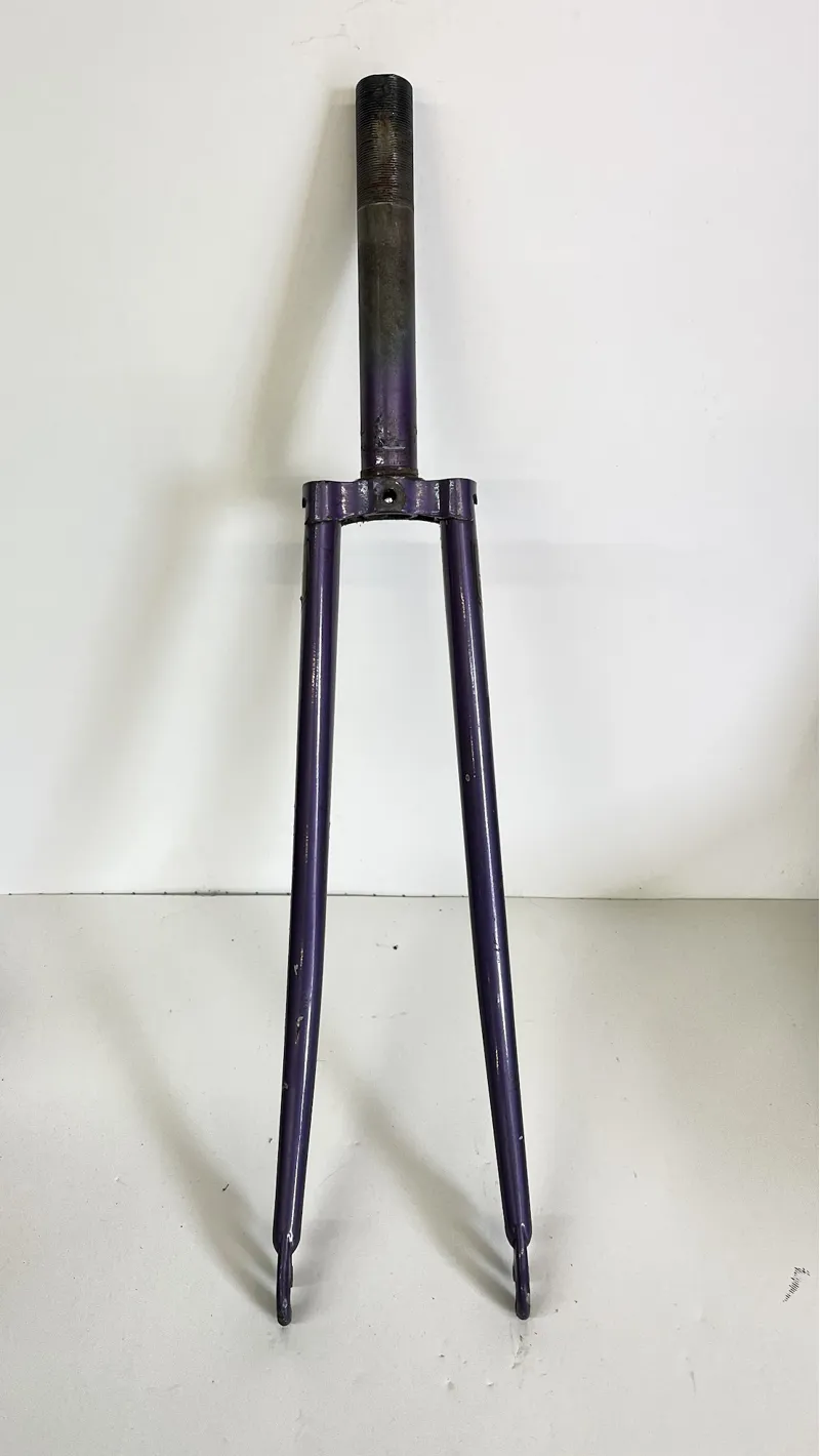 Used -  700c Caliper Threaded 53mm 167mm inch 531 Reynolds Rigid  Purple