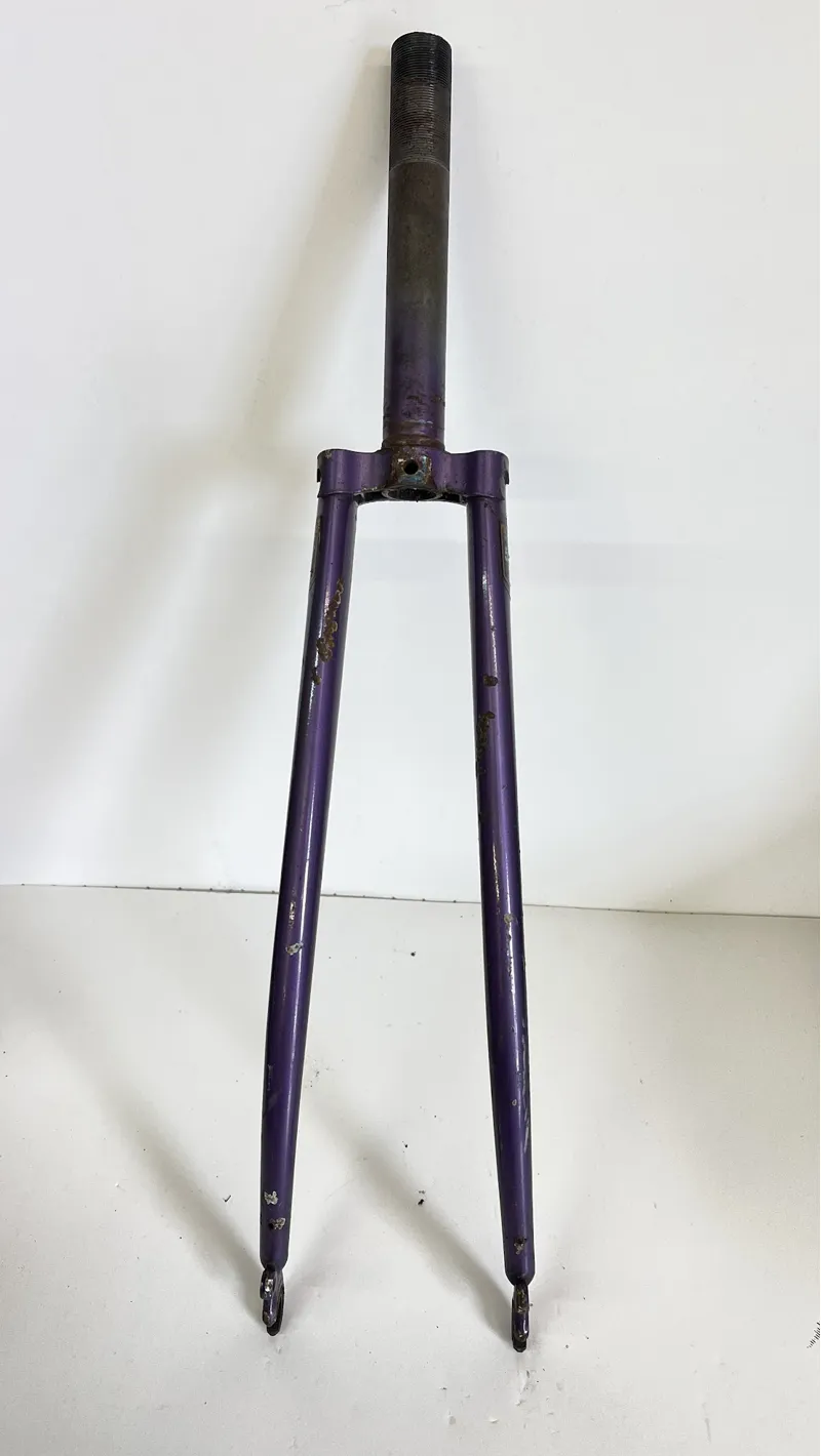 Used -  700c Caliper Threaded 53mm 167mm inch 531 Reynolds Rigid  Purple-1