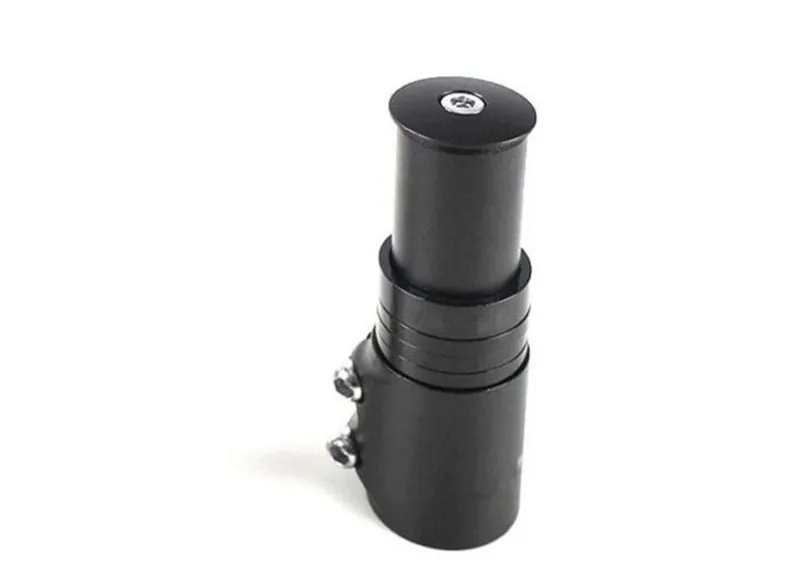 1 1/8 Bicycle Handlebar Stem Riser Adapter - Black