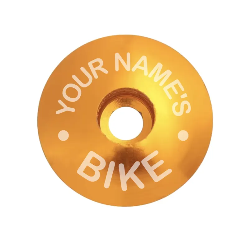 Personalised Stem Cap - Your Name Orange