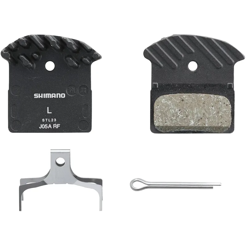 Shimano - J05A-RF disc pads and spring alloy back with cooling fins resin