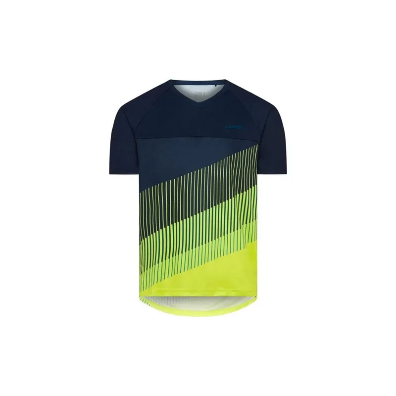 Madison - Zenith Mens Short Sleeve Cycling Jersey in Ink Navy/Lime Punch XXL