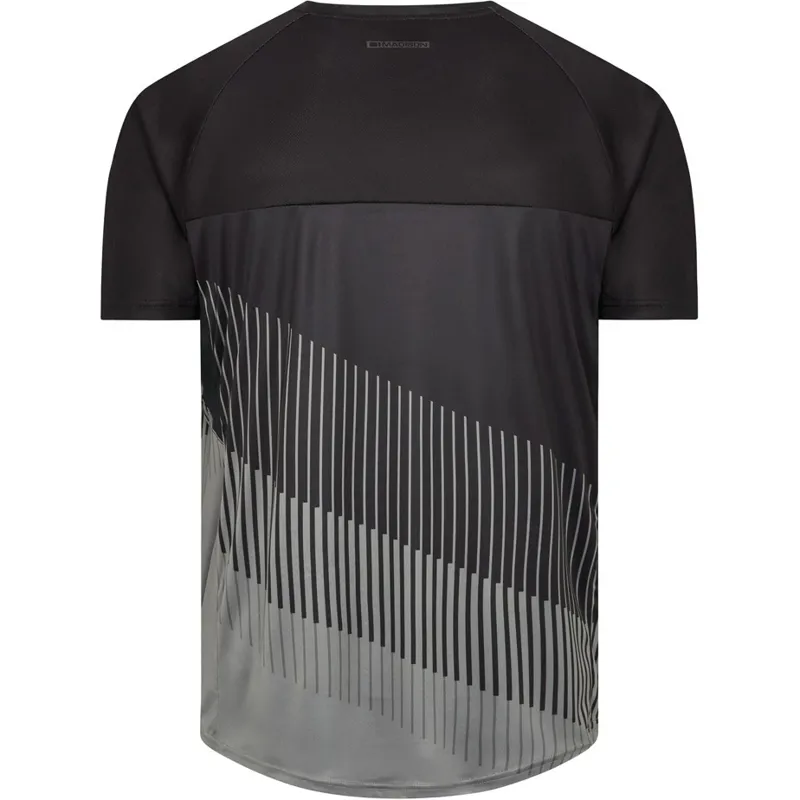 Zenith - Mens Short Sleeve Cycling Jersey Black/Castle in Grey X-Large-1