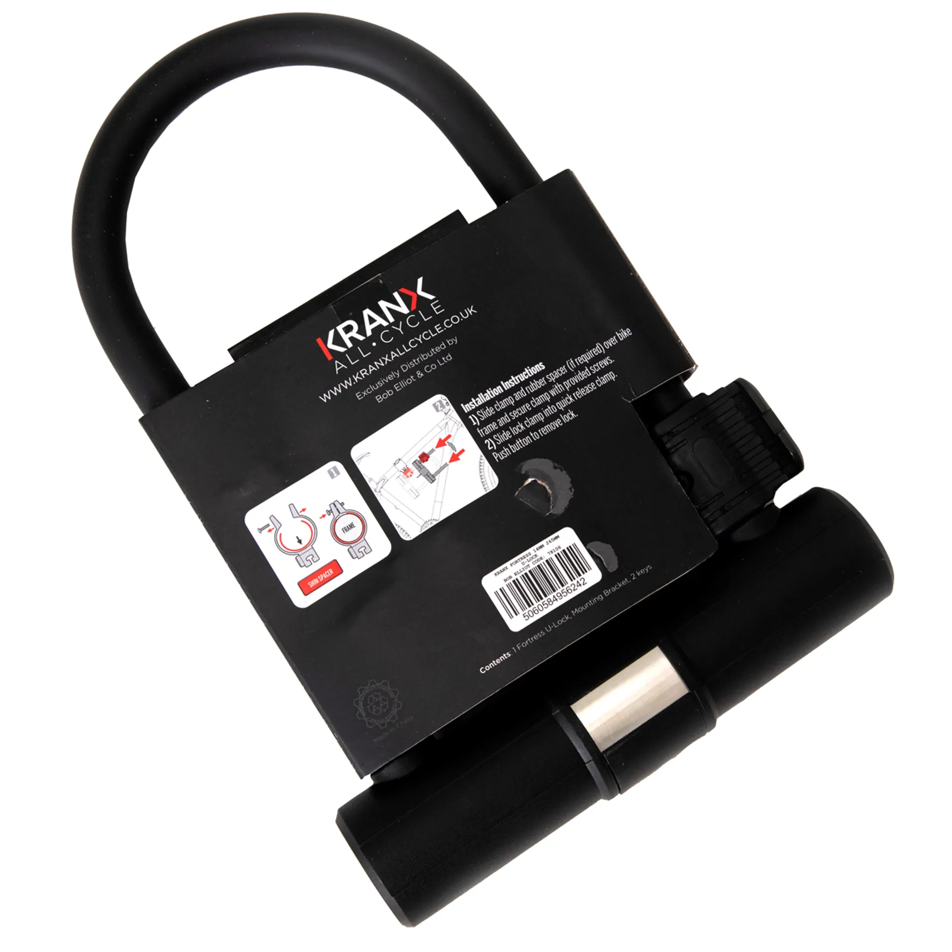 Kranx Fortress 14mm 265mm U-Lock